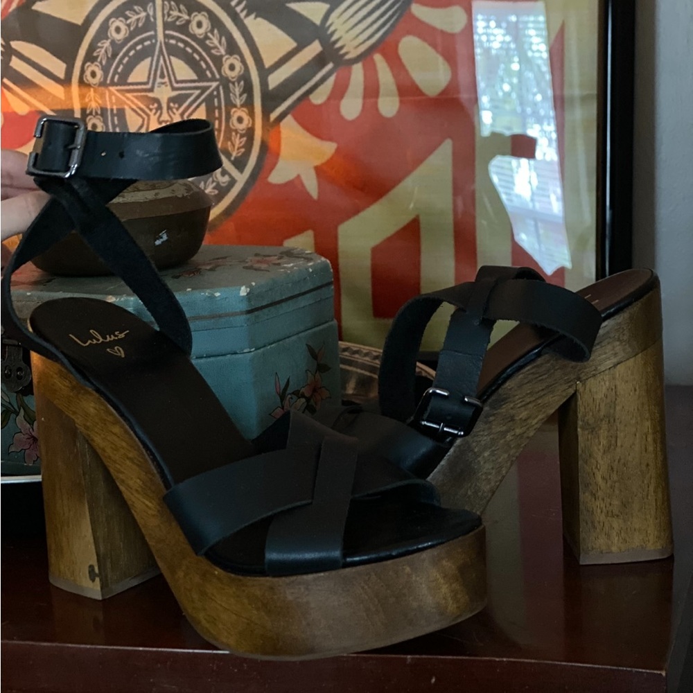 Lulus wooden heels